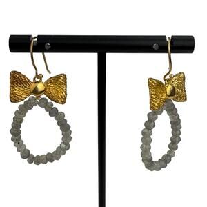 New Willow House Jewelry by Sara Blaine Chloe Bow Beaded Dangle Earrings